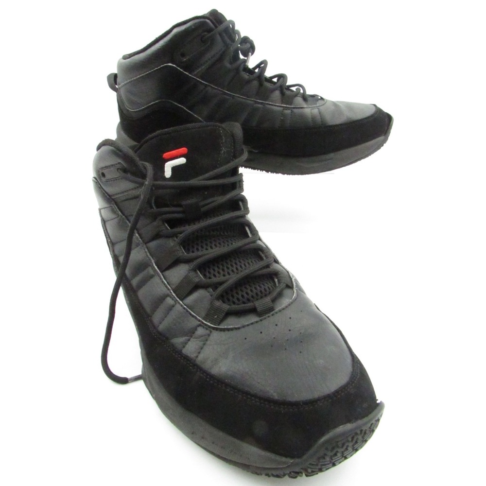 Fila Men's Athletic Shoes Mid Top Black Lace Up Sneaker Size US 10.5 EU 44